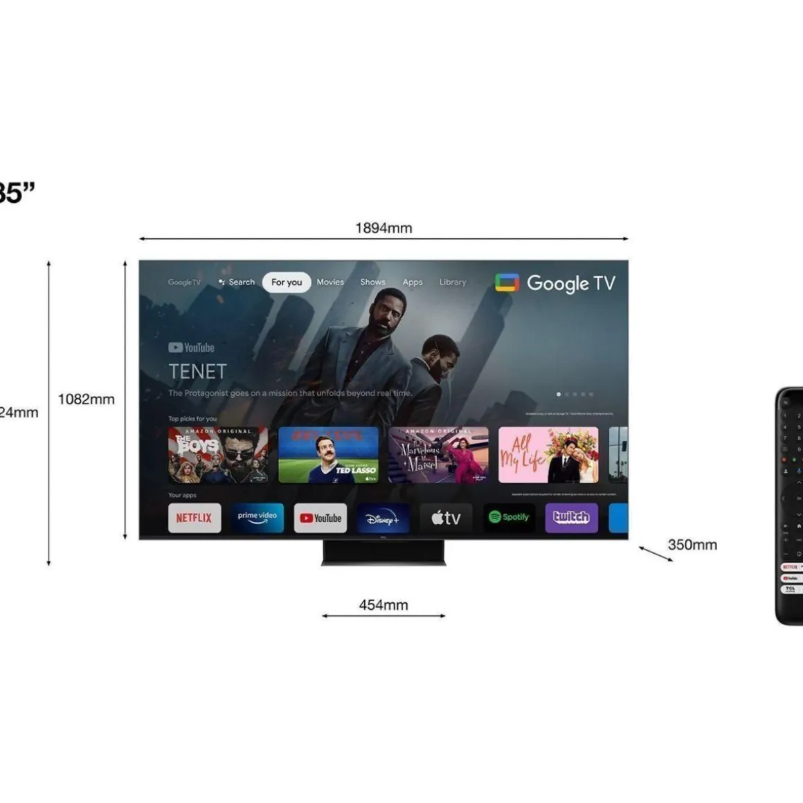 TV QLED Mini LED 85C849