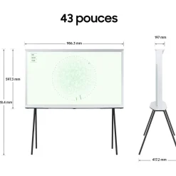 TV QLED The Serif TQ43LS01D Blanc 2024