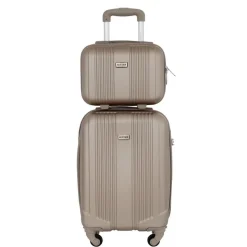 Valise cabine 4 roues et Vanity - ABS ultra resistant - Alistair Airo 2.0 - Marque francaise - Expedie de France et garantie 2 ans