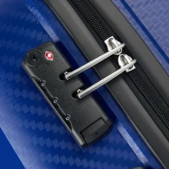 Valise cabine rigide 55 cm 8 roues BINALONG - bleu