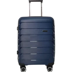Valise cabine rigide bleue Smart Trip 56x38x20cm