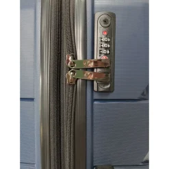 Valise cabine rigide bleue Smart Trip 56x38x20cm