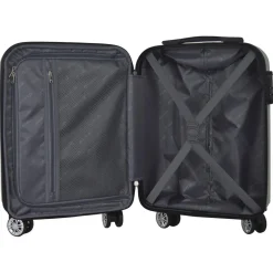 Valise cabine rigide 51cm 8 roues BOHO - gris