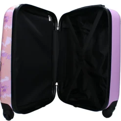 Valise cabine rigide 48cm 4 roues STITCH - rose