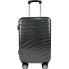 Valise cabine rigide noire Wavy Pop 55x35x20cm