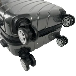 Valise cabine rigide noire Wavy Pop 55x35x20cm