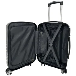 Valise cabine rigide noire Wavy Pop 55x35x20cm