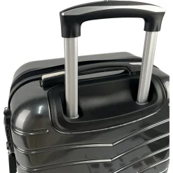 Valise cabine rigide noire Wavy Pop 55x35x20cm