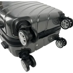 Valise cabine rigide noire Wavy Pop 55x35x20cm