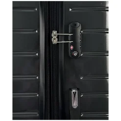 Valise cabine rigide noire Wavy Pop 55x35x20cm