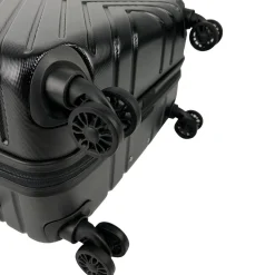 Valise cabine rigide noire Wavy Pop 55x35x20cm