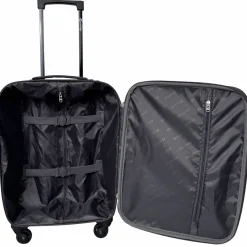 Valise cabine souple 50 cm 4 roues RAIL - marron