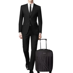 Valise cabine souple 50 cm 4 roues RAIL - marron