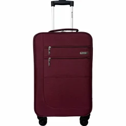 Valise cabine souple 55cm 4 roues HIGHWAY - rouge