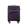 Valise cabine souple violette Perfeckto 55x35x20cm