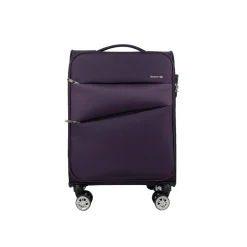 Valise cabine souple violette Perfeckto 55x35x20cm