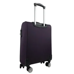 Valise cabine souple violette Perfeckto 55x35x20cm