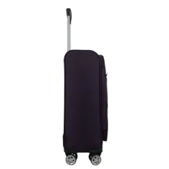 Valise cabine souple violette Perfeckto 55x35x20cm