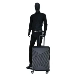 Valise rigide noire Xtrip 66x44x25cm