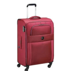 Valise souple 68cm 4 roues CUZCO - rouge