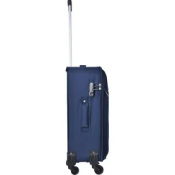 Valise souple 65cm 4 roues FLYLINE - bleu foncé