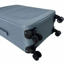 Valise souple 65cm 4 roues HIGHWAY - bleu