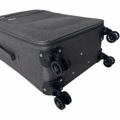Valise souple 65cm 4 roues HIGHWAY - gris