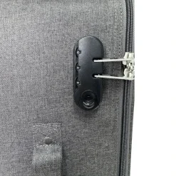 Valise souple 65cm 4 roues HIGHWAY - gris