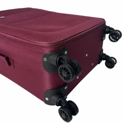 Valise souple 65cm 4 roues HIGHWAY - rouge