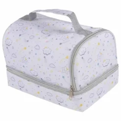 Vanity 2 Compartiments pour Bébé Ciel 23cm Blanc