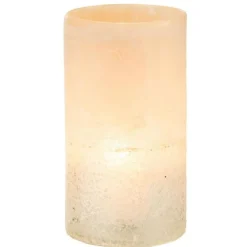 Vase Cylindre en Verre Sumina 23cm Beige