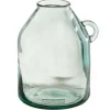 Vase Cylindrique Design Anse 25cm Transparent