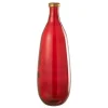 Vase Déco en Verre Mandie 75cm Rouge