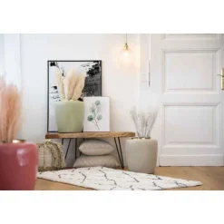 Vase Design en Métal Artisse 36cm Taupe & Or