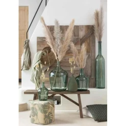 Vase Design en Verre Carafe 101cm Vert