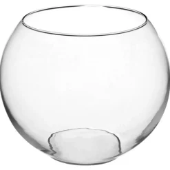 Vase en Verre Boule 25cm Transparent