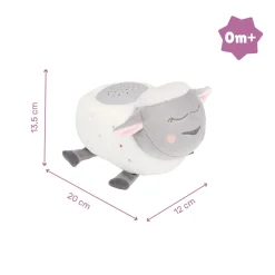 Veilleuse bébé peluche mouton projection d'étoiles