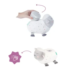 Veilleuse bébé peluche mouton projection d'étoiles
