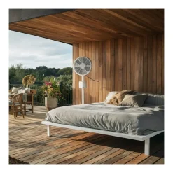 Ventilateur sur pied 45W Mat télescopique 1.30m 3 vitesses 40 cm NIKLAS