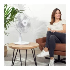 Ventilateur 40W Ø30cm 3 vitesses Oscillation/inclinaison réglable BLACK & DECKER