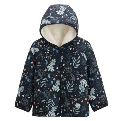 Veste à capuche enfant en sherpa réversible Belle de Nuit