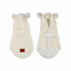 Veste Doudou pour Chien Wooly 30cm Écru