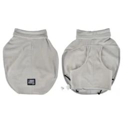 Veste Polaire Chien Frileux 30cm Gris Clair