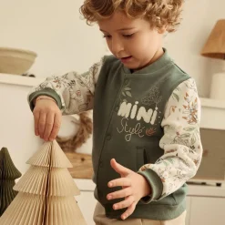 Veste teddy bébé en molleton Merlin