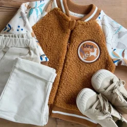 Veste teddy bébé en sherpa Lamascotte