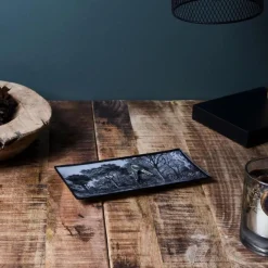 Vide-Poche en Verre Black Forest 21cm Noir