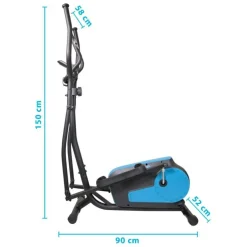 Vélo Elliptique d'appartement SMART BIKE 8 niveaux de résistance magnétique - Roue inertie 3Kg, Ecran d'entraînement