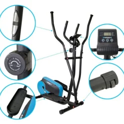 Vélo Elliptique d'appartement SMART BIKE 8 niveaux de résistance magnétique - Roue inertie 3Kg, Ecran d'entraînement