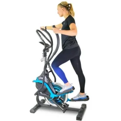 Vélo Elliptique SUPER SMART BIKE Cross trainer - 8 niveaux de résistance magnétique - Roue inertie 7Kg, Ecran d'entraînement