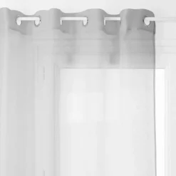 Voilage fin uni à &oelig;illets MOLY